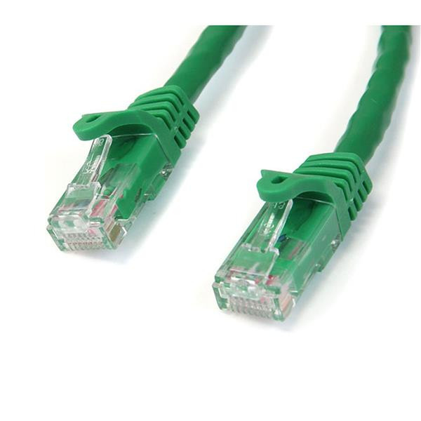 StarTech.com Cat6 patch cable with snagless RJ45 connectors – 100 ft, green
