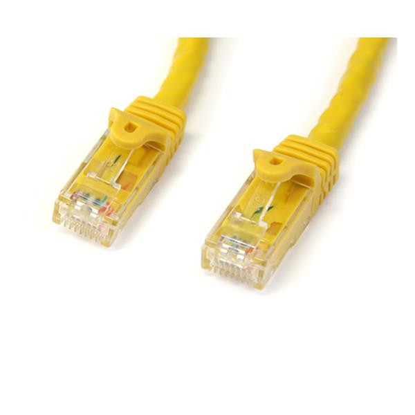 StarTech.com Cat6 patch cable with snagless RJ45 connectors – 100 ft, yellow