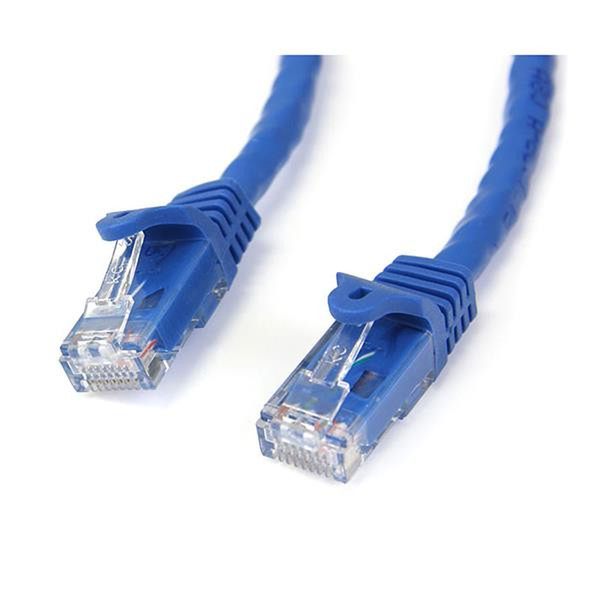 StarTech.com Cat6 patch cable with snagless RJ45 connectors – 35 ft, blue