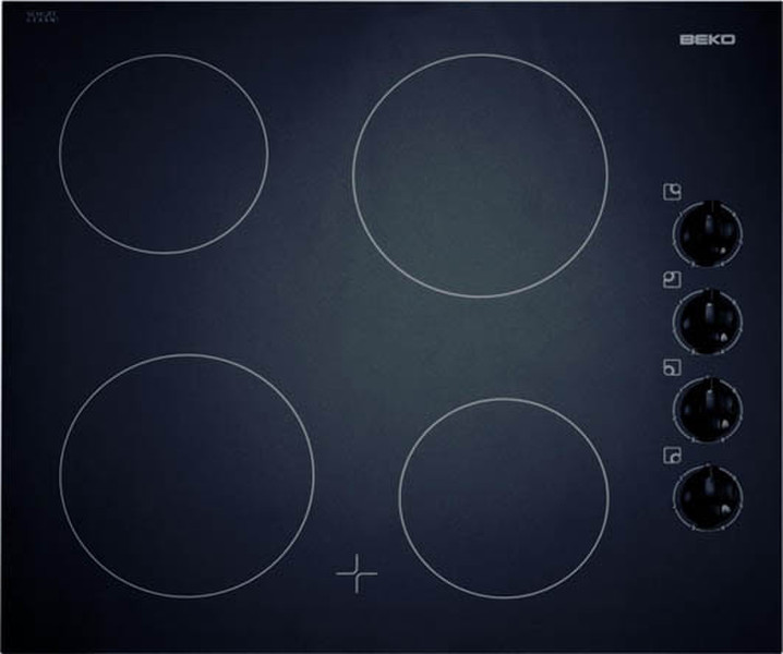 Beko HIC 64100 Встроенный Induction hob Черный плита