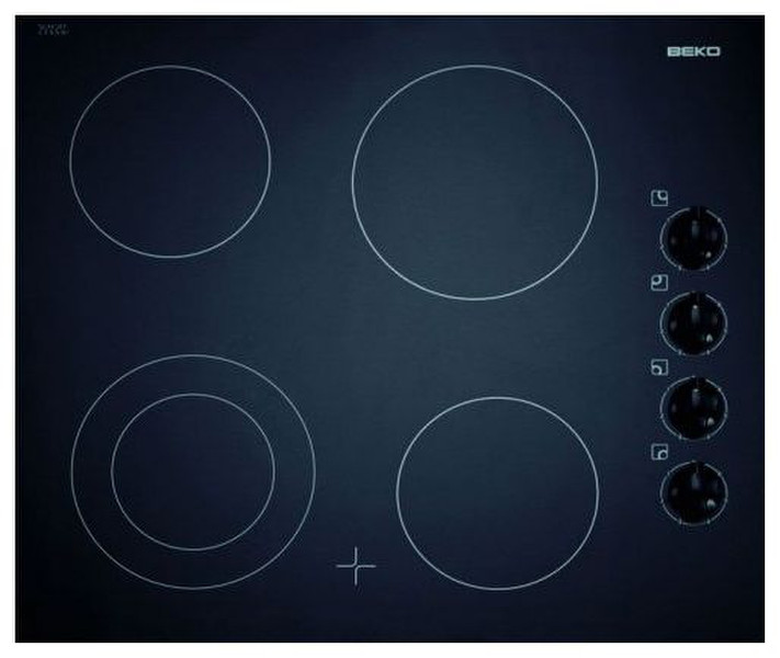 Beko HIC 64101 Встроенный Induction hob Черный плита