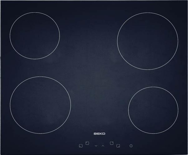 Beko HIC 64400 Встроенный Induction hob Черный плита