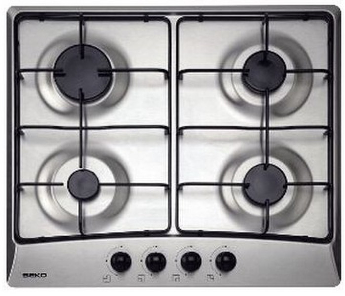 Beko HIG 64220 X Встроенный Gas hob Нержавеющая сталь плита