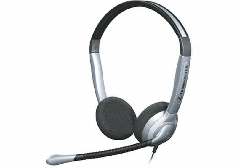 Sennheiser SH-350 Binaural Verkabelt Schwarz, Silber Mobiles Headset