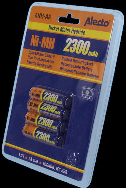 Alecto ANH-AA Nickel-Metal Hydride (NiMH) 2300mAh 1.2V rechargeable battery