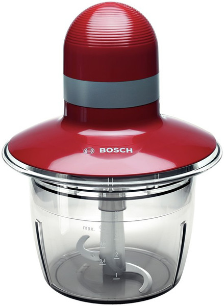 Bosch MMR08R1 0.8л 400Вт Красный, Прозрачный электрический измельчитель пищи