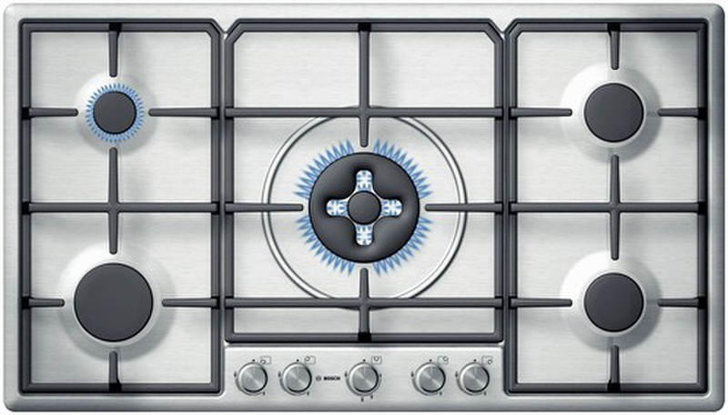 Bosch PCR915B90E Настольный Gas hob Нержавеющая сталь плита