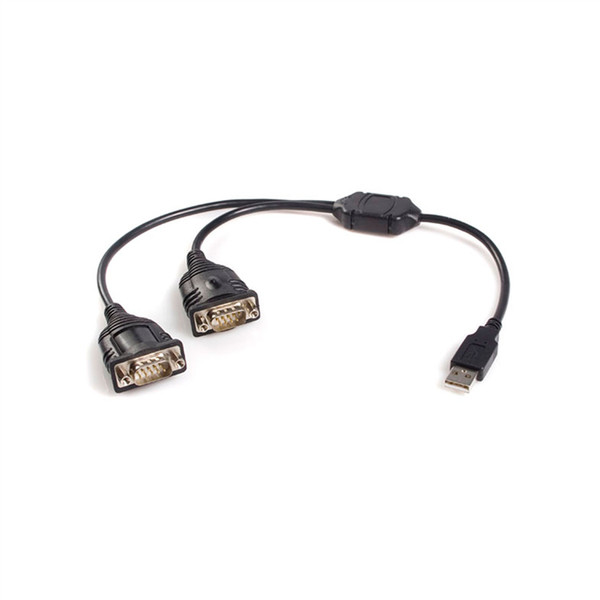 DELL A4070570 1x USB-A 2.0 2x RS-232 Черный кабельный разъем/переходник
