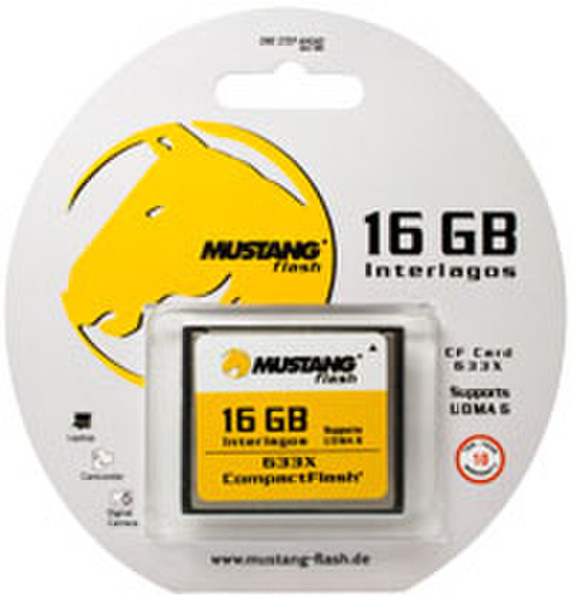 Mustang 16GB CF 633x 16GB Kompaktflash Speicherkarte