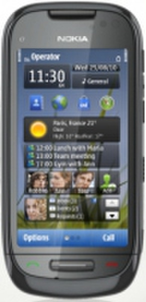 Nokia C7-00 Одна SIM-карта Черный смартфон