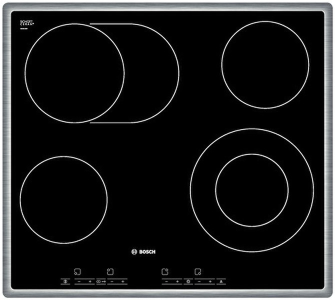 Bosch PKN645E14 Настольный Electric hob Черный плита