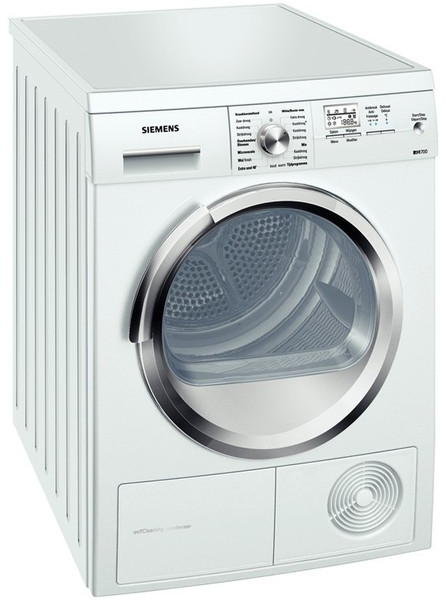 Siemens WT46W5C1FG freestanding Front-load 7kg A Silver,White tumble dryer