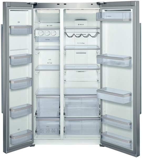 Bosch KAN62A75 Отдельностоящий 604л A++ Нержавеющая сталь side-by-side холодильник