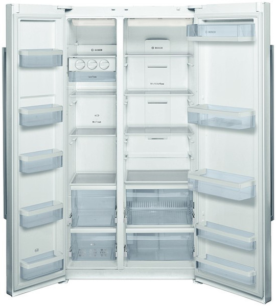 Bosch KAN62V00 freestanding 604L A+ White side-by-side refrigerator