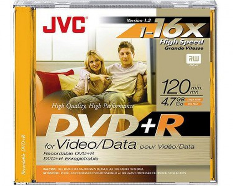 JVC VP-R47GEJ 4.7ГБ DVD+R 1шт чистый DVD