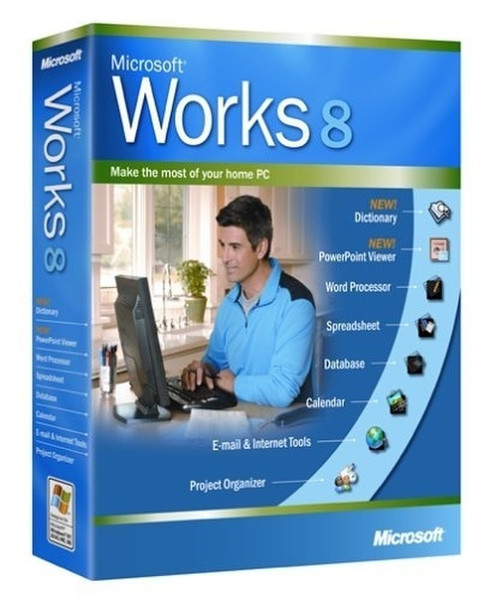 Microsoft Works 8.0, Win32, Disk Kit, MVL, CD, IT Italienisch