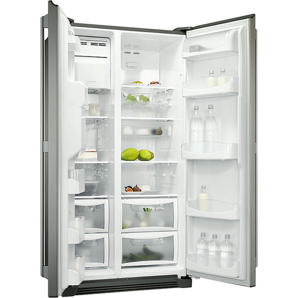 Electrolux ENL60710S1 freestanding 531L Grey,Stainless steel side-by-side refrigerator