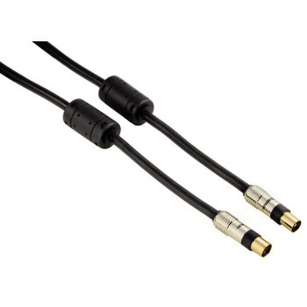 Hama 00083111 5m Coaxial M Coaxial FM Schwarz Koaxialkabel