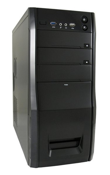 LC-Power 7023B Midi-Tower 420W Schwarz Computer-Gehäuse