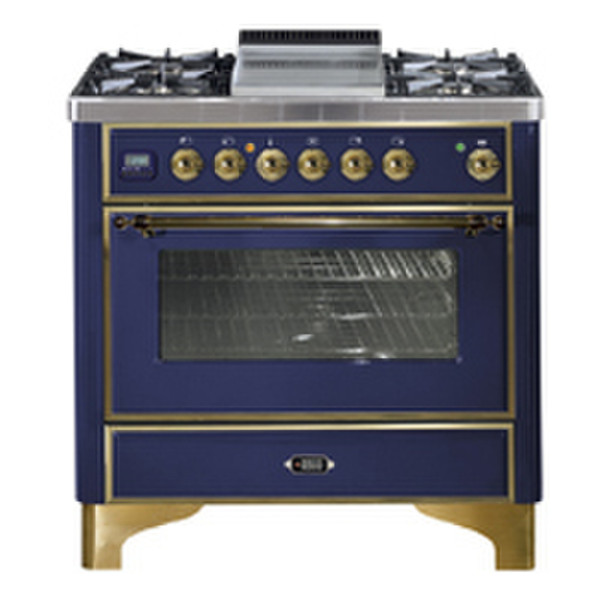 Boretti MB-90 F BL G Freistehend Combi hob Küchenherd