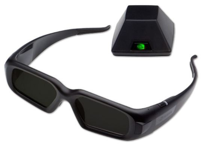 PNY 3D Vision Pro Glasses + hub Schwarz Steroskopische 3-D Brille