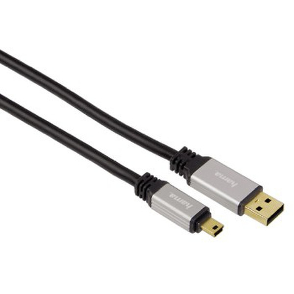 Hama 00083125 1.5m USB A Mini-USB B Black USB cable