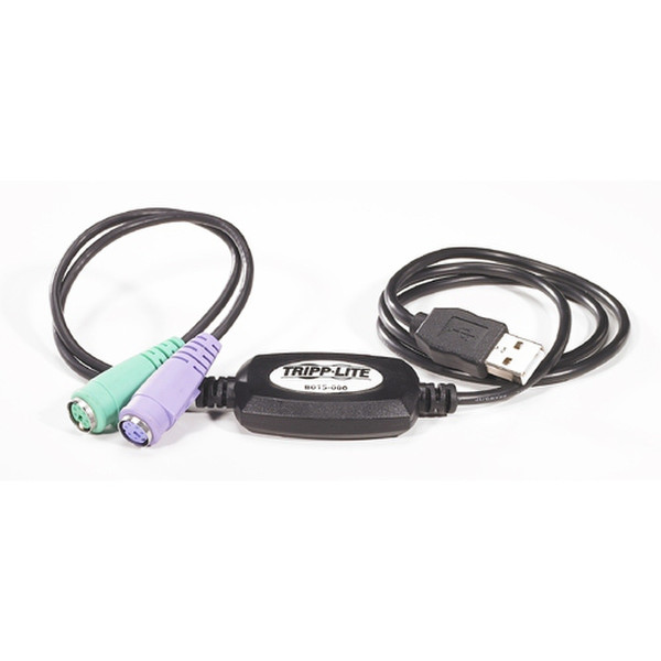 DELL 470-10793 USB PC/2 Black cable interface/gender adapter