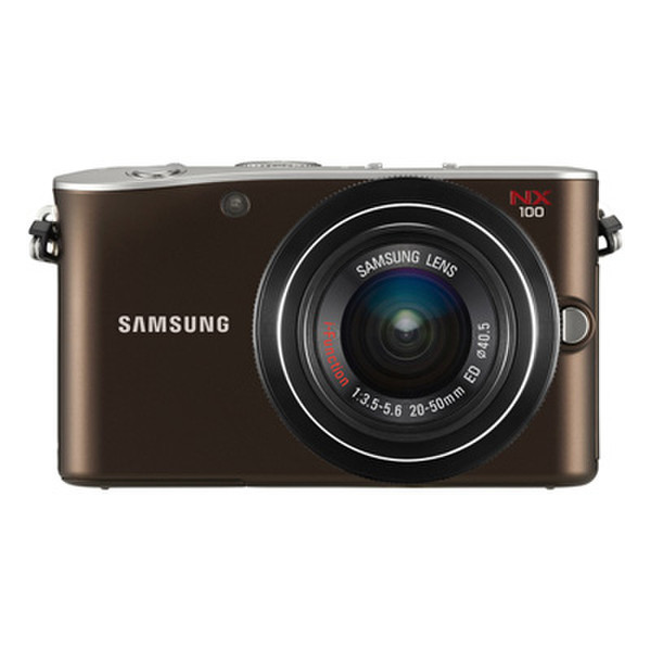 Samsung NX NX100 Беззеркальный цифровой фотоаппарат со сменными объективами 14.6МП CMOS 4592 x 3056пикселей Коричневый