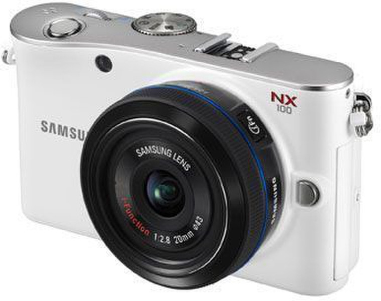 Samsung NX NX100 Systemkamera 14.6MP 1/2Zoll CMOS 4592 x 3056Pixel Weiß