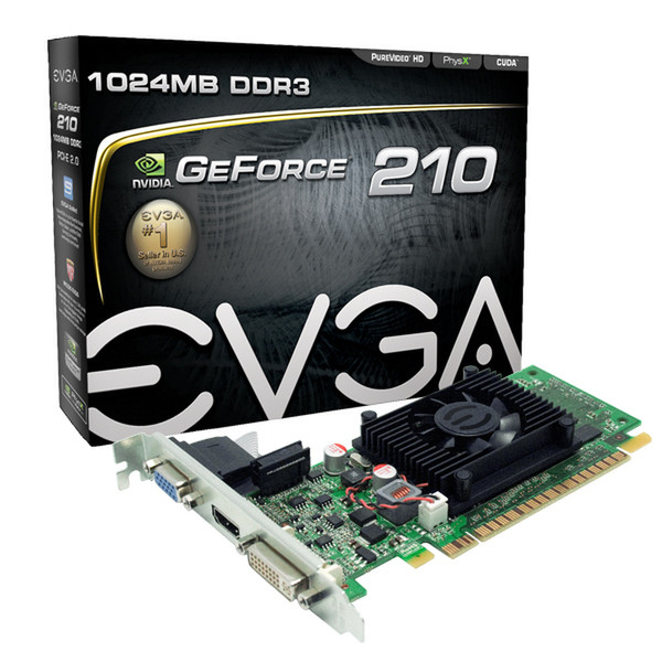 EVGA GeForce 210 DDR3 GeForce 210 1ГБ GDDR3