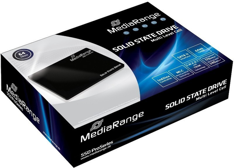 MediaRange MR980 64ГБ Черный внешний жесткий диск