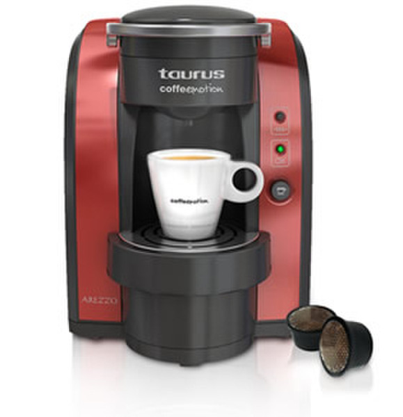Taurus Arezzo Pod coffee machine Black,Red