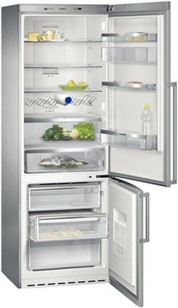 Siemens KG49NH90 Отдельностоящий 389л A+ Нержавеющая сталь холодильник с морозильной камерой