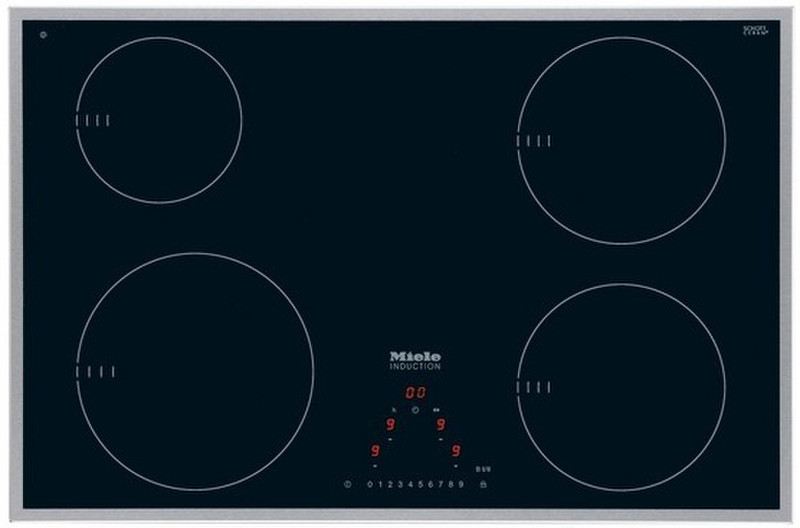 Miele KM 6340 built-in Induction hob Black