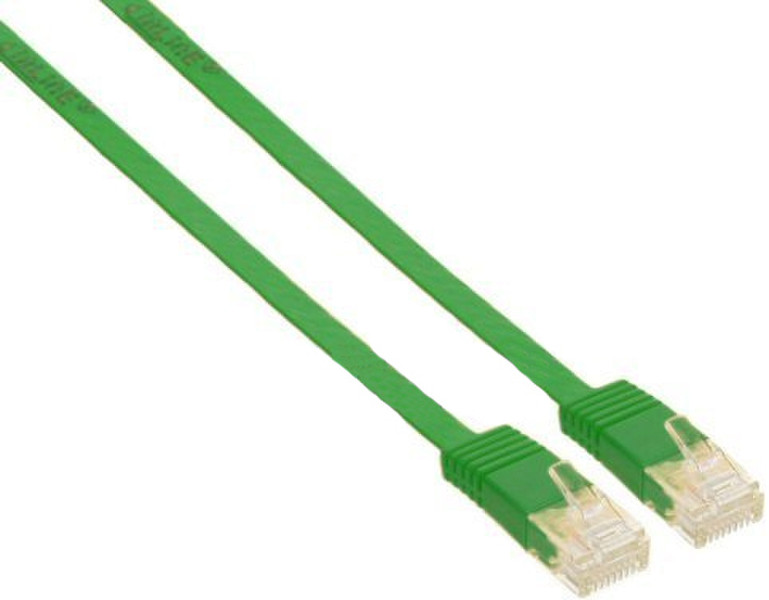 InLine 0.5m UTP Cat6 0.5m Green networking cable