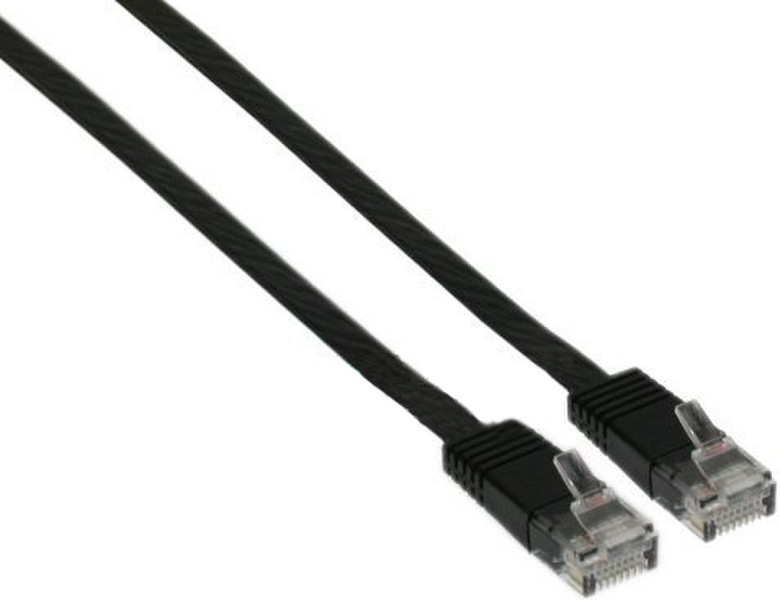 InLine 0.5m UTP Cat6 0.5m Black networking cable