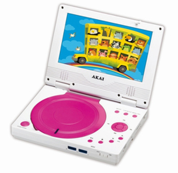 Akai ACVDS702PK Розовый, Белый DVD-плеер