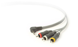 Techlink 640500 1.5m 3.5mm 3 x RCA Grau Audio-Kabel