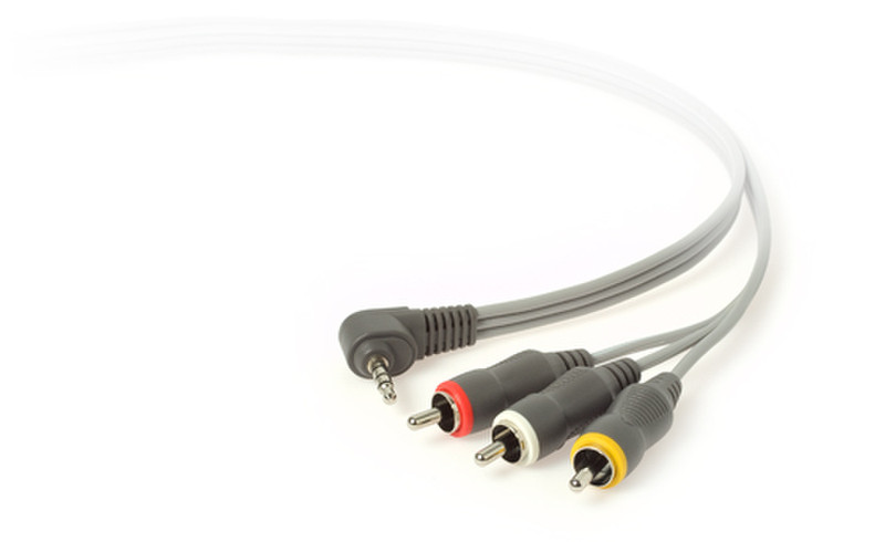 Techlink 640500 1.5м 3.5mm 3 x RCA Серый аудио кабель