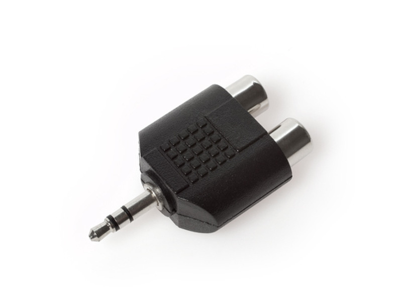 Techlink 640933 2 x RCA 3.5mm Schwarz Kabelschnittstellen-/adapter