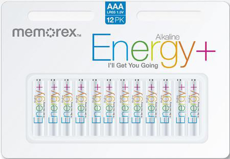 Memorex Alkaline AAA 12 Pack Alkaline 1.5V non-rechargeable battery