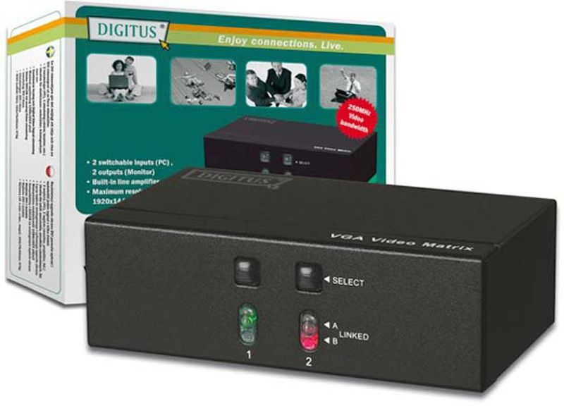Digitus DS-47110 VGA коммутатор видео сигналов