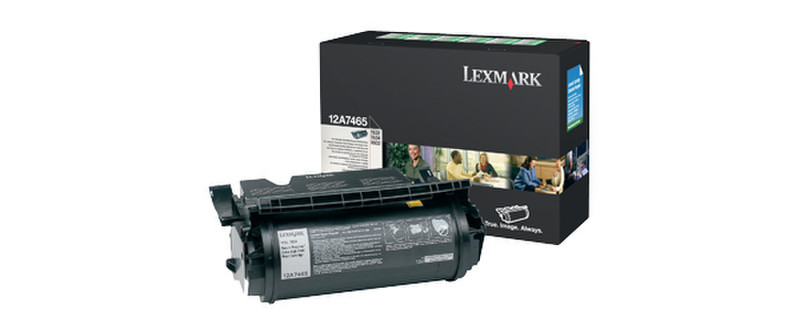 Lexmark 12A7465 32000pages Black laser toner & cartridge