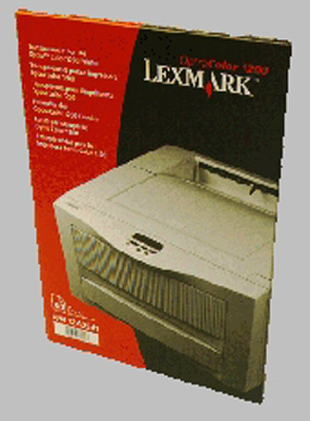 Lexmark OptraColor 1200 Transparency A4 (50) 50листов диапозитивная пленка