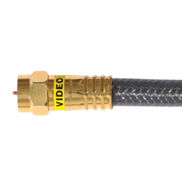 Audiovox 7.62m RG6 Coax 7.62m RG6 Black coaxial cable