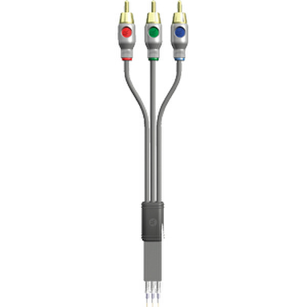 Audiovox FS093 2.13m RCA Grey component (YPbPr) video cable