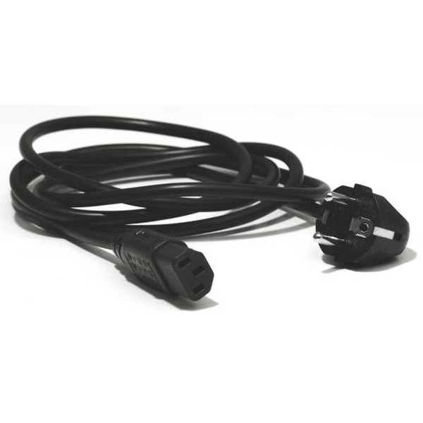 Belkin Power cable, IEC F> EU M, 2m 2м Черный кабель питания