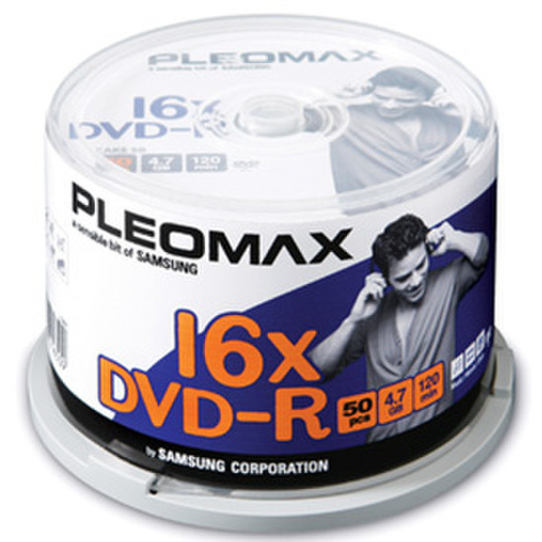 Samsung Pleomax DVD-R 4.7GB, Cake Box 50-pk 4.7GB 50pc(s)