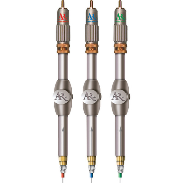 Audiovox MS290 0.91м 3 x RCA 3 x RCA Cеребряный компонентный (YPbPr) видео кабель
