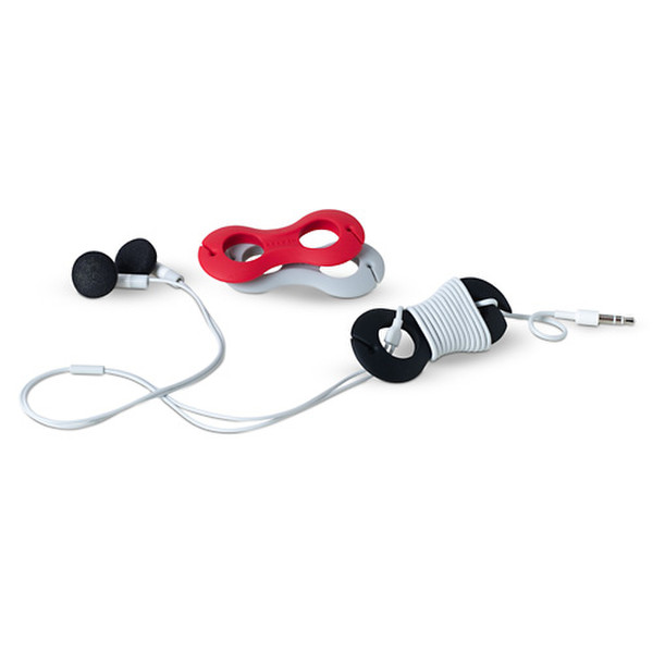 Belkin TuneTie™ for iPod® (Black/grey/red) Стереофонический Проводная Белый гарнитура мобильного устройства